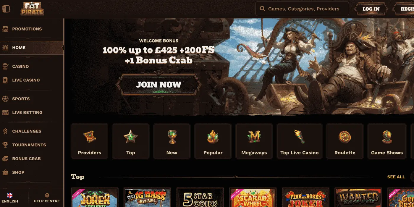 Anteprima di FatPirate casino